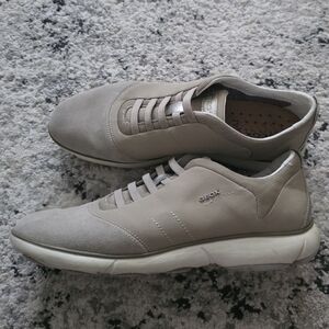 GEOX Nebula Sneakers Womens 10.5 Tan Suede And Leather Golf Active